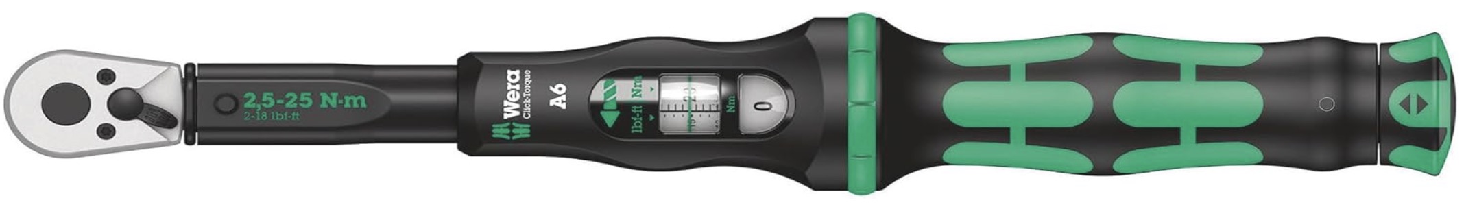 Momenttiavain Wera Click-Torque A 6; 1/4''; 2,5-25 Nm