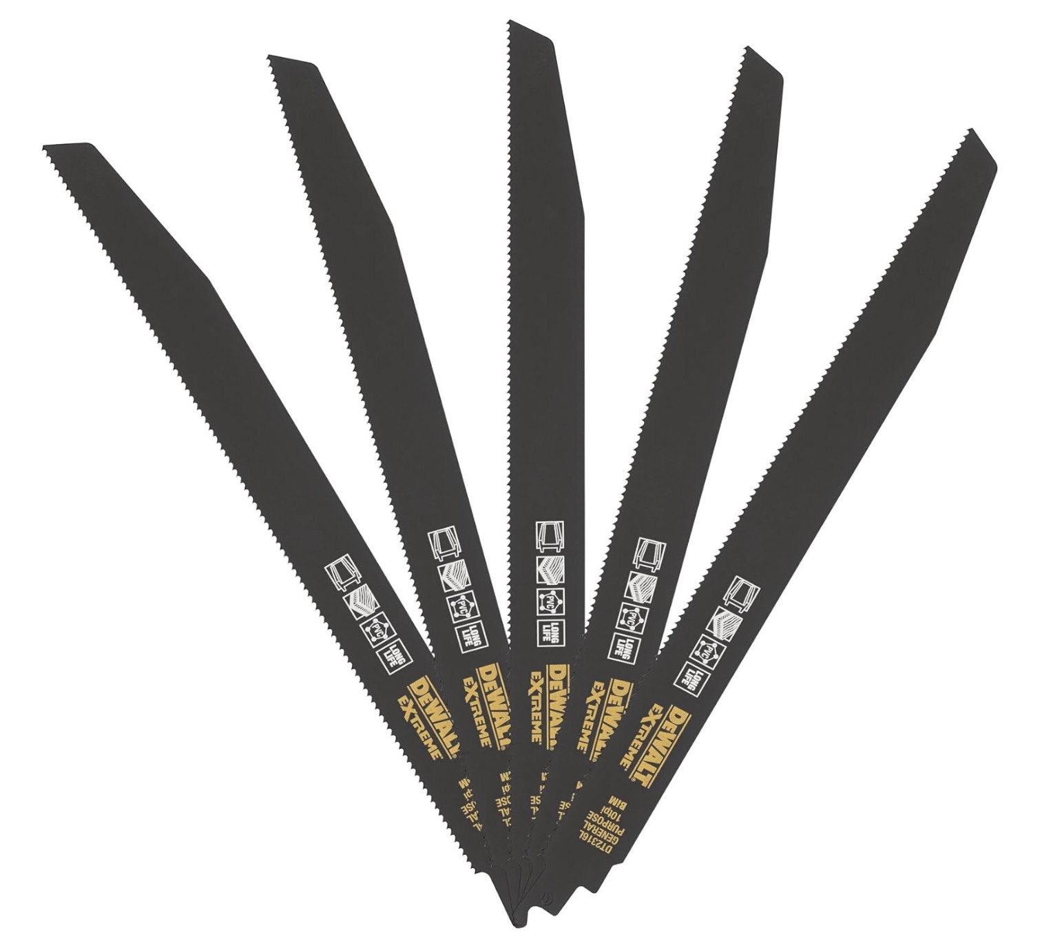 Puukkosahanterä DeWalt DT2316L-QZ; 305 mm; 5 kpl.