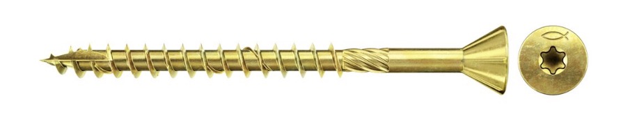 Puuruuvi Fischer FDF-ST YZP; 4,5x45 mm; TX20; 200 kpl.