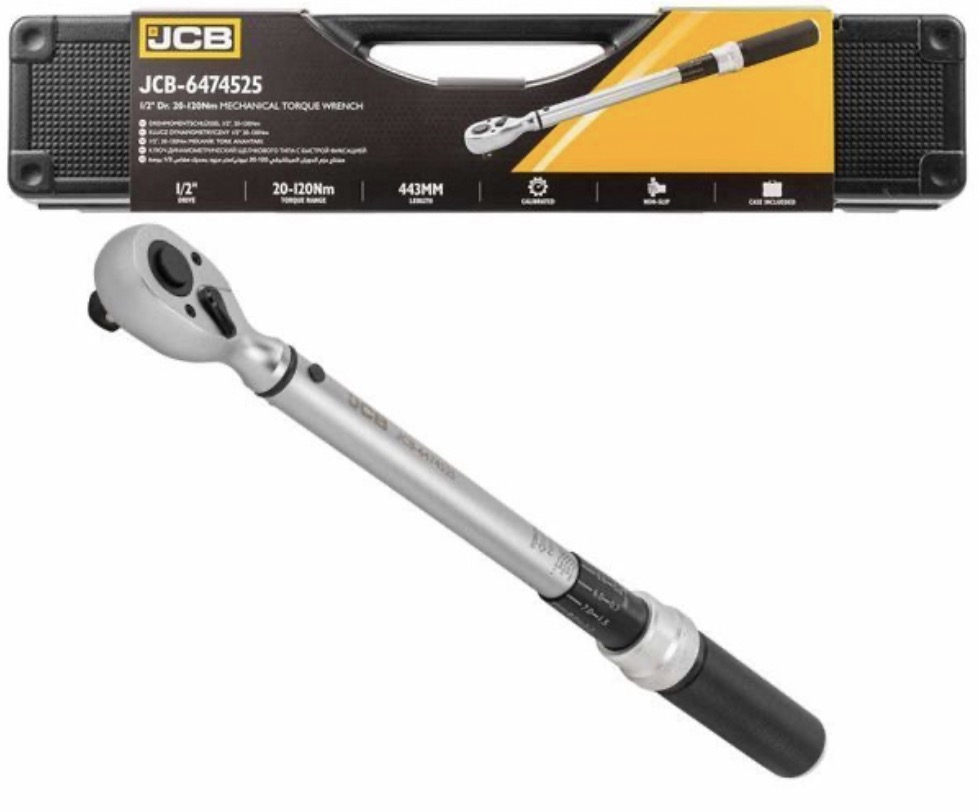 Momenttiavain JCB 6474525; 1/2''; 20-120 Nm