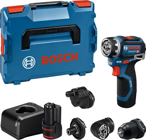 Pora/ruuvinväännin Bosch PRO GSR 12V-32 FC; 12 V; 2x2,0 Ah akku + L-Boxx 102