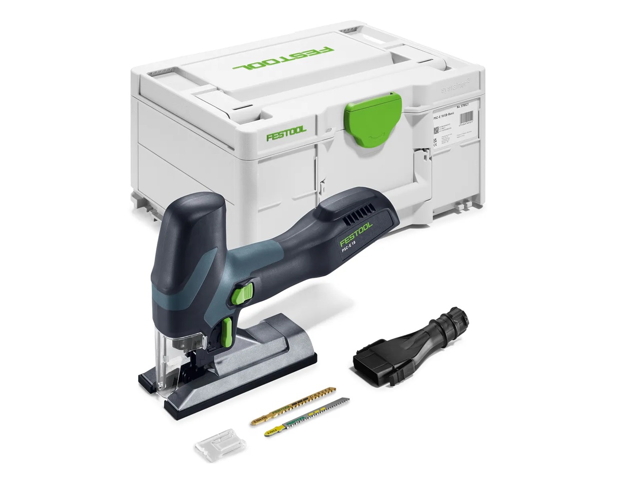 Akkupistosaha Festool PSC-E 18 EB-Basic; 18 V (ilman akkua ja laturia)