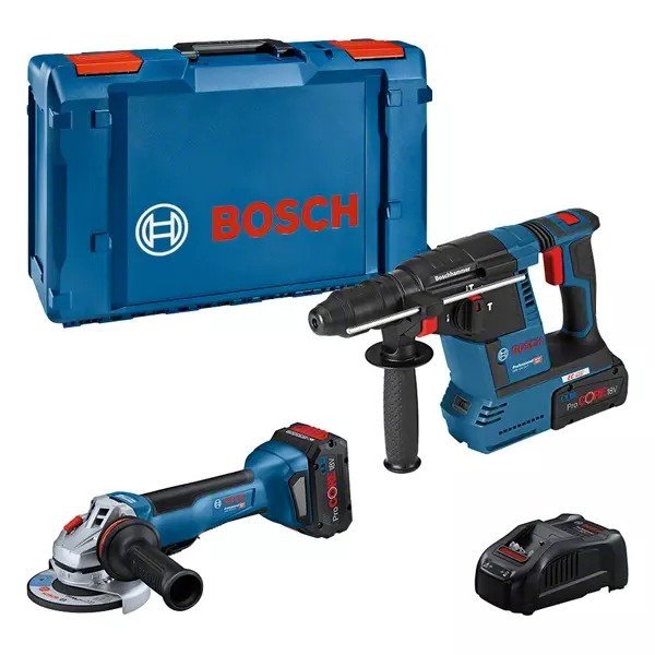 Työkalusarja  Bosch 0615990N33; 18 V; 2x5,5 Ah akku
