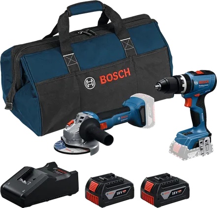 Työkalusarja  Bosch 0615A5008Z; 18 V; 2x4,0 Ah akku