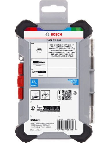 Tarvikesarja Bosch 2607012081; 50 kpl.