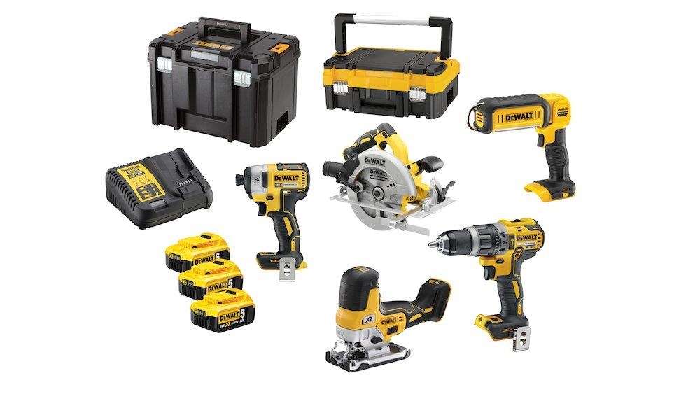 Akkukonesarja DeWalt DCK500P3T-QW; 18 V; 3x5,0 Ah akku