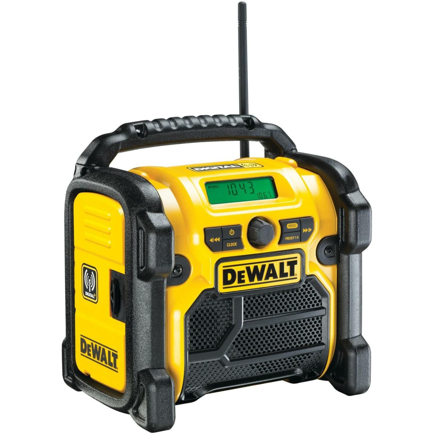 Työmaaradio DeWalt DCR021-XJ; 10,8-18 V (ilman akkua ja laturia)