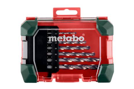 Poranterät metalliin Metabo HSS-G SP; 8 kpl.