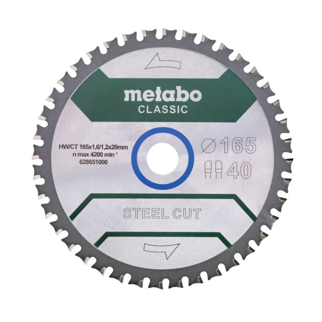 Katkaisulaikka Metabo FZ/FA STEEL CUT/SANDWICH PANEL CLASSIC 165x20x40 mm; 4°