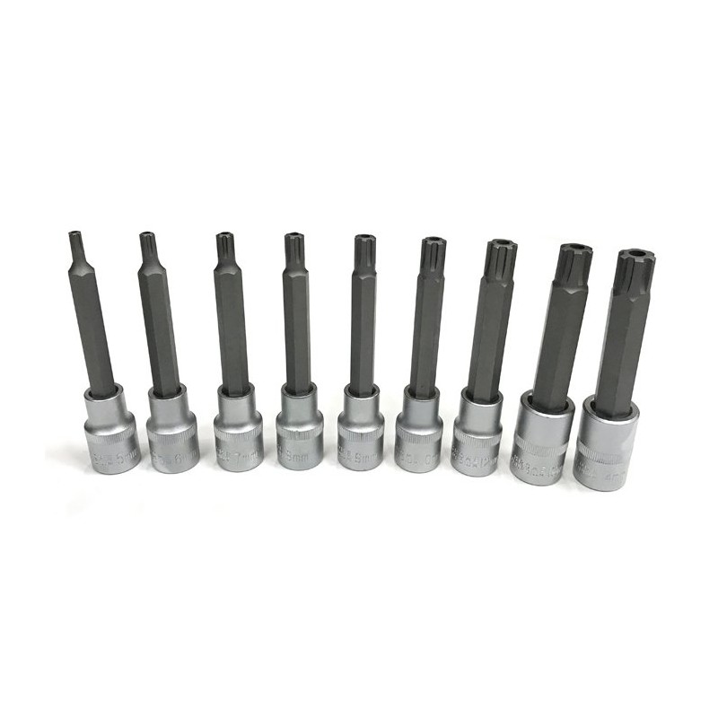Kärki ja hylsysarja Ellient Tools SB2129; 1/2''; 3/8''; 9 kpl.