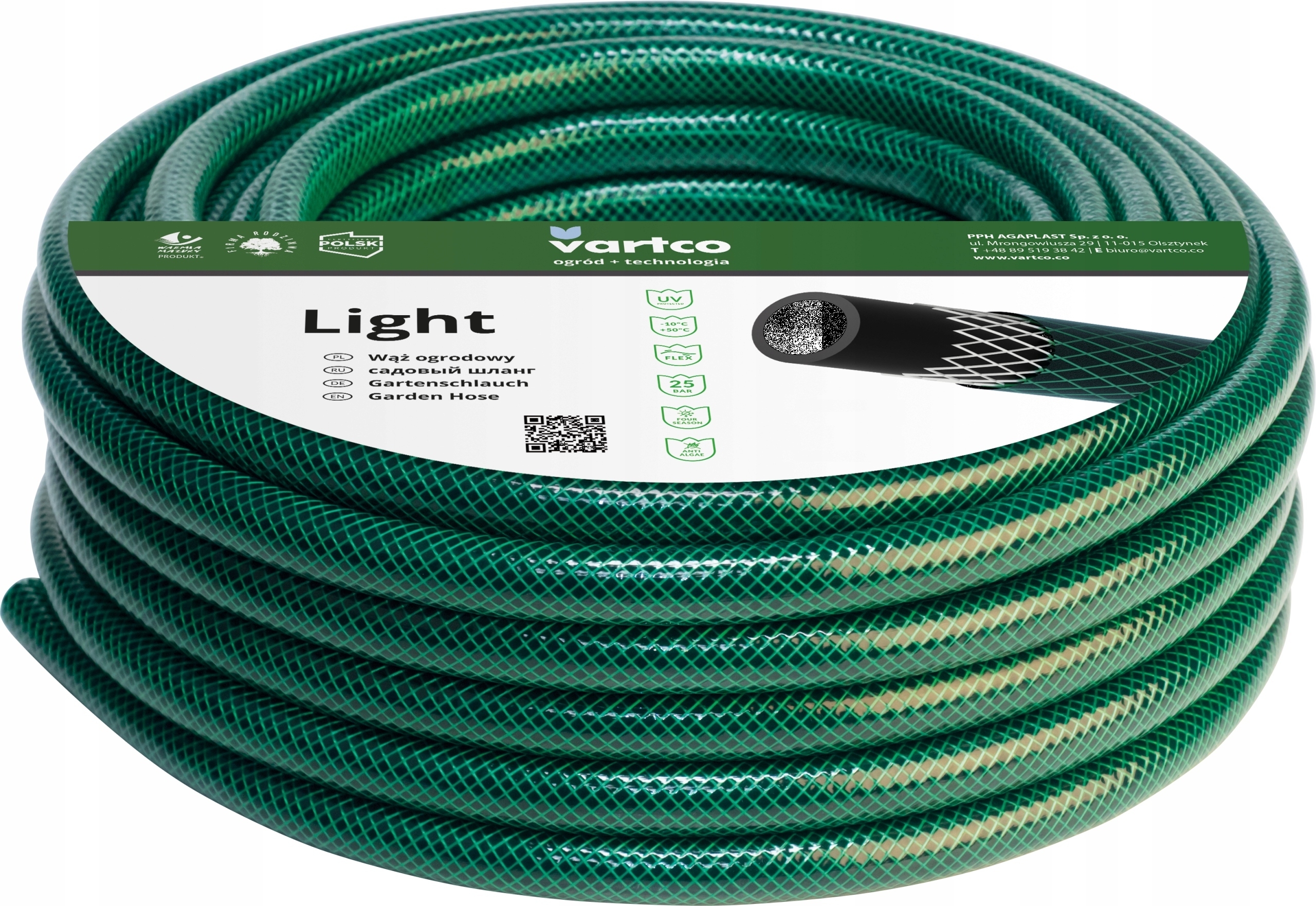 Kasteluletku Vartco Light; 1''; 20 m
