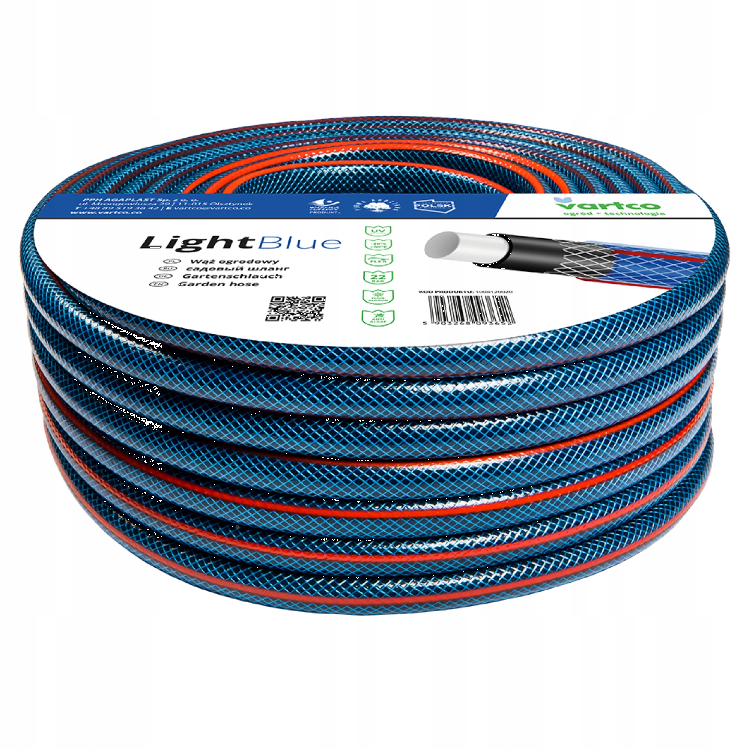Kasteluletku Vartco Light Blue; 1/2''; 20 m