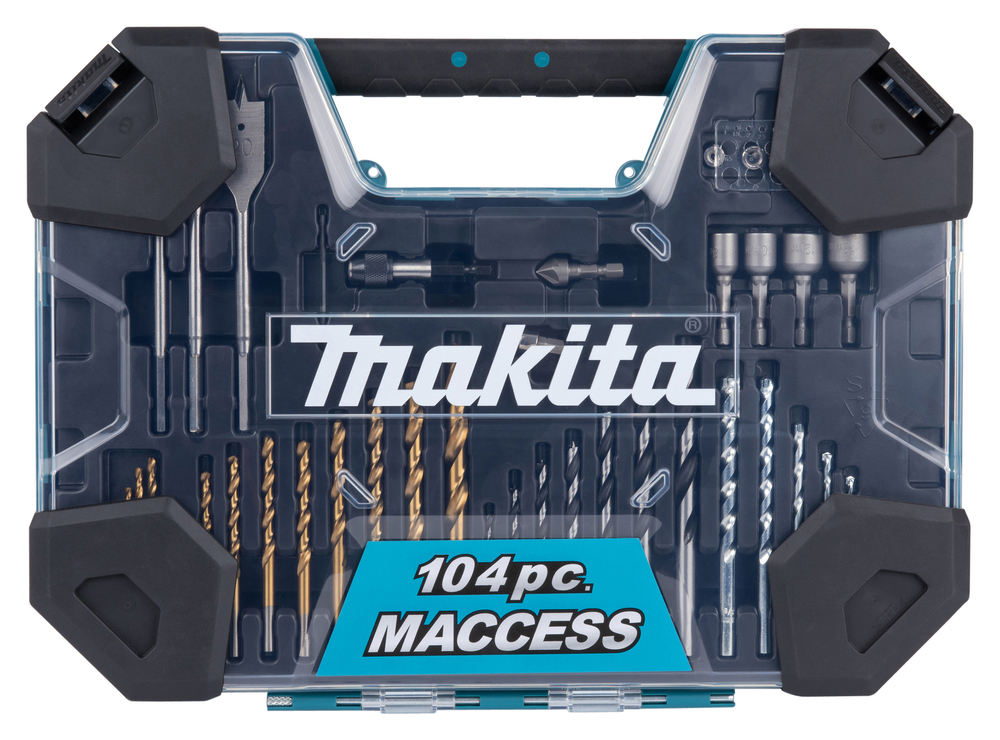 Pora- ja ruuvipääsetti Makita E-22604; 104 kpl.
