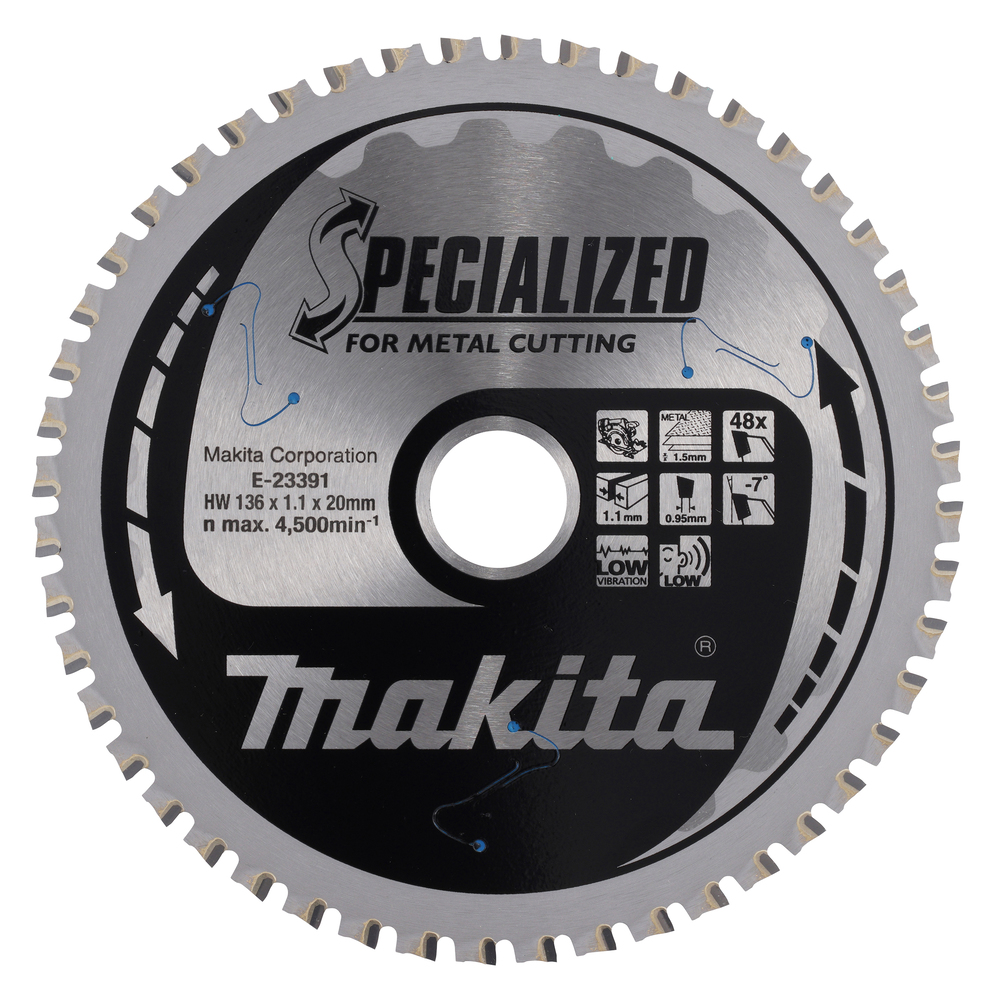 Katkaisulaikka metalli Makita E-23391; 136 mm