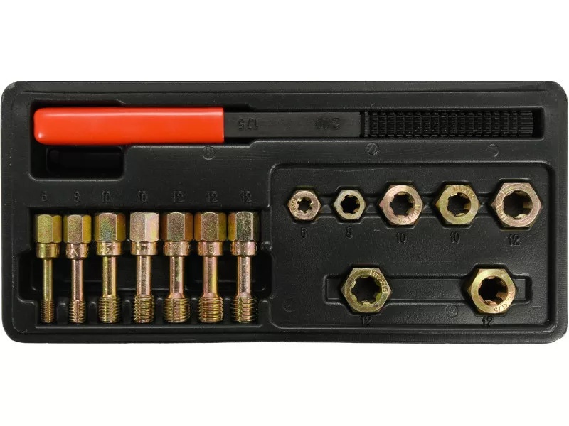 Kierretyökalusarja Yato YT-17705; M6-M12; 15 kpl.