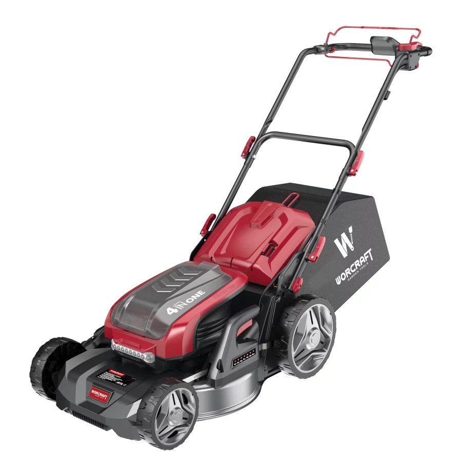 Akkukäyttöinen ruohonleikkuri itsevetävä Worcraft CLMS40LiBD8AH; 40 V; 470 mm; 4x8,0 Ah akku