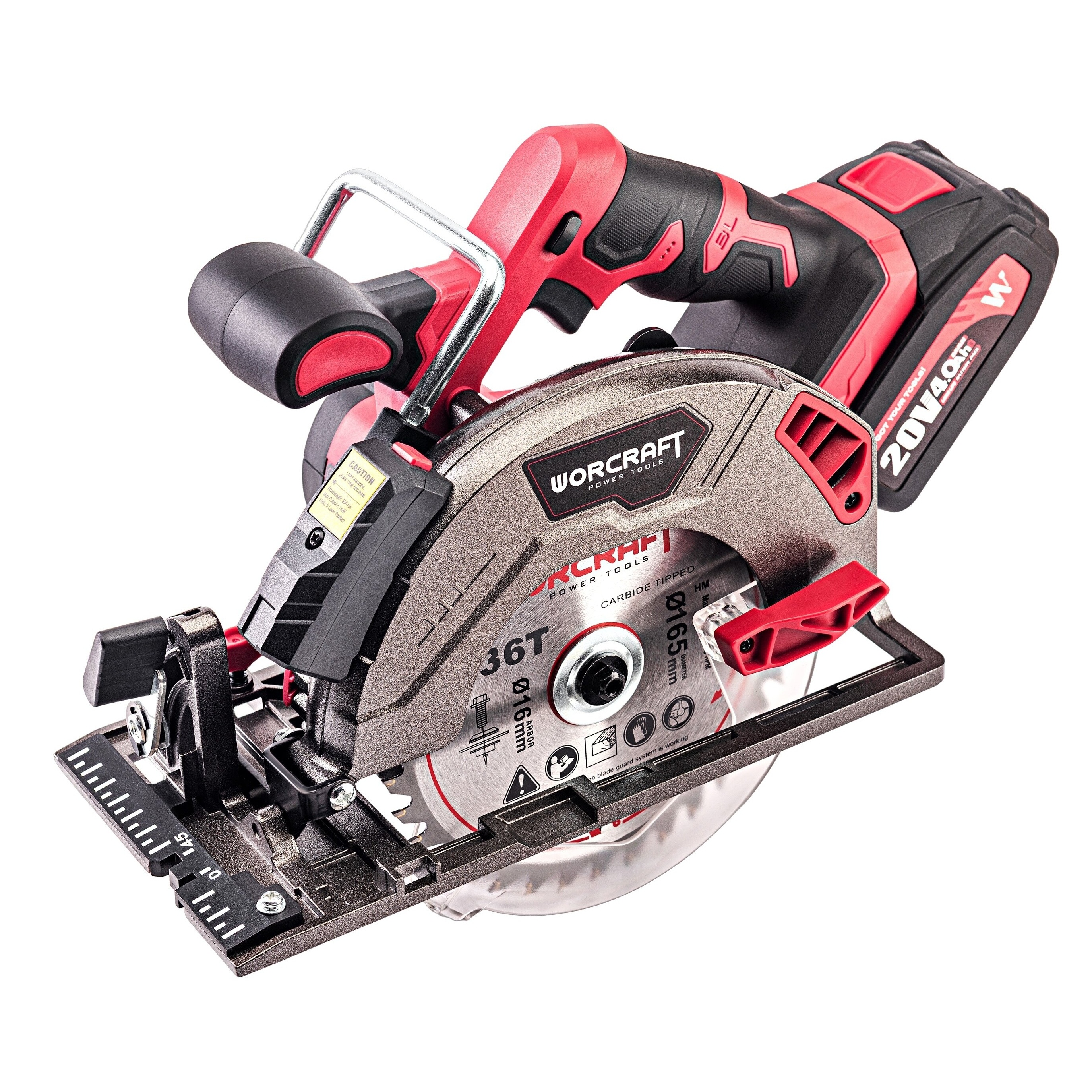 Akkupyörösaha Worcraft CCSS20LiB; 20 V; 165 mm; 1x4,0 Ah akku