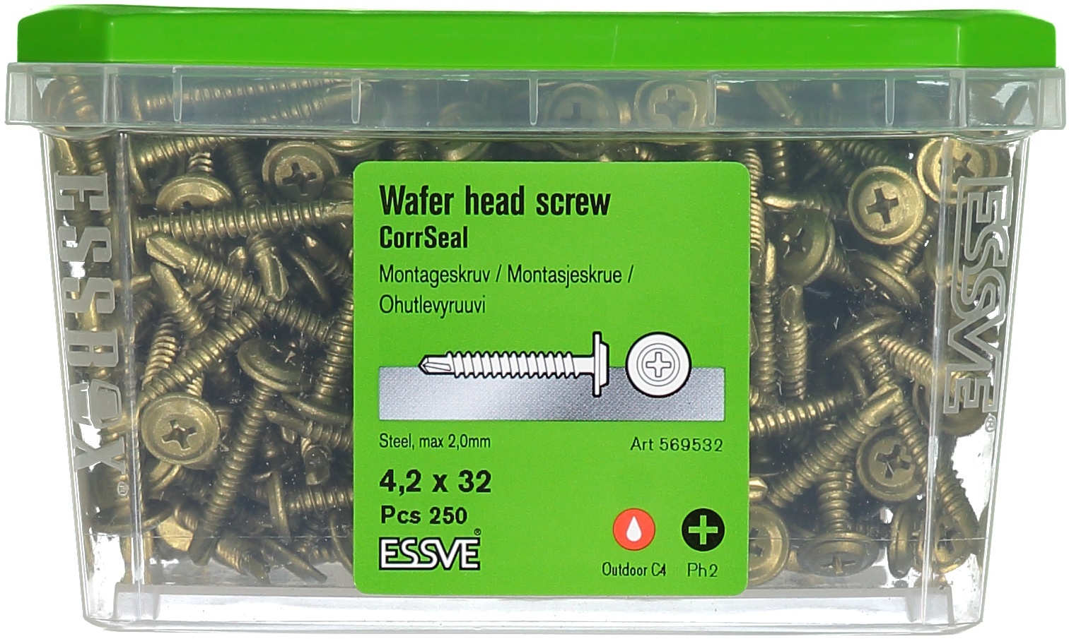 Nauharuuvit Essve 569532; 4,2x32 mm; PH2; 250 kpl.