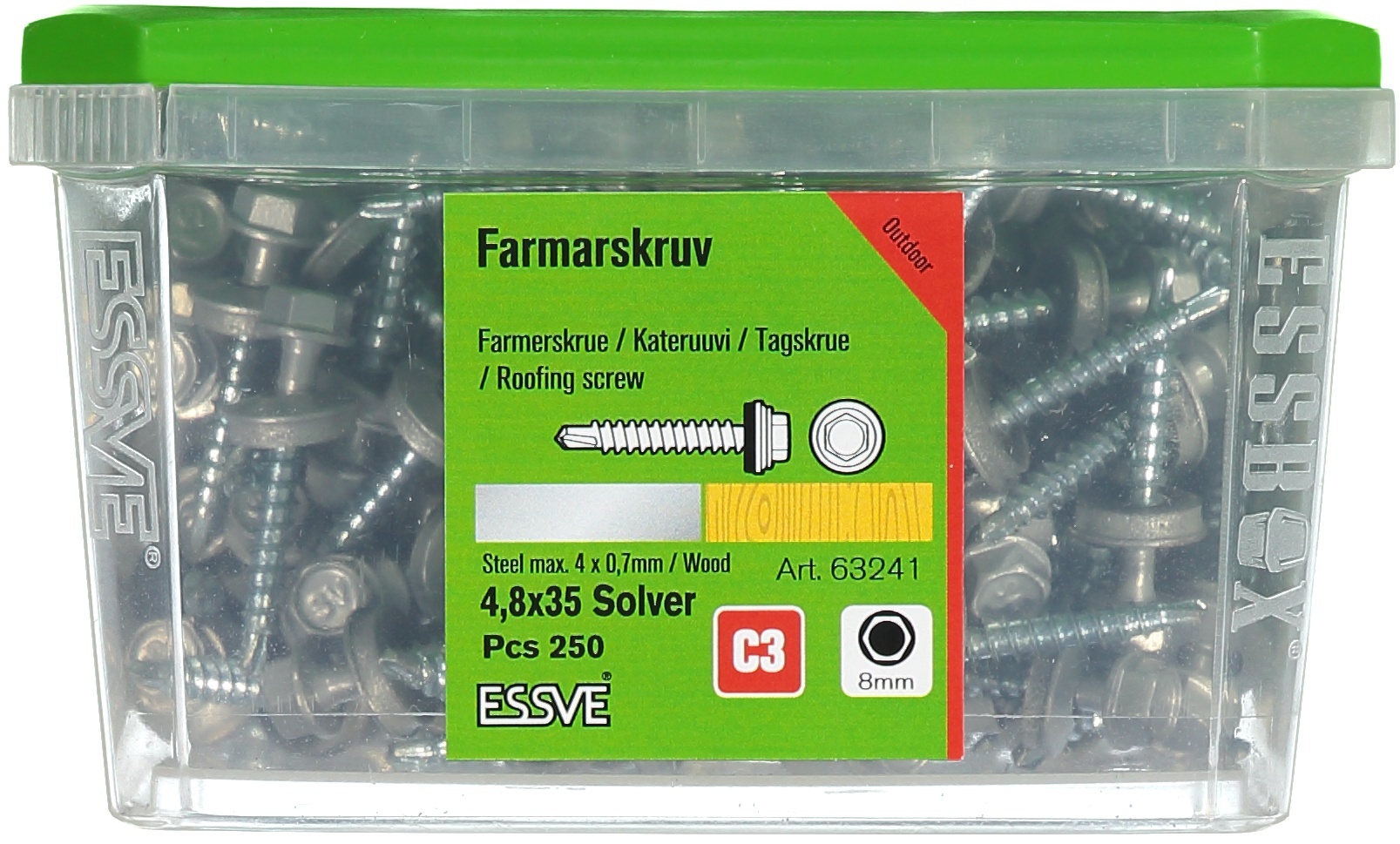 Ruuvit Essve 63241; 4,8x35 mm; 250 kpl.