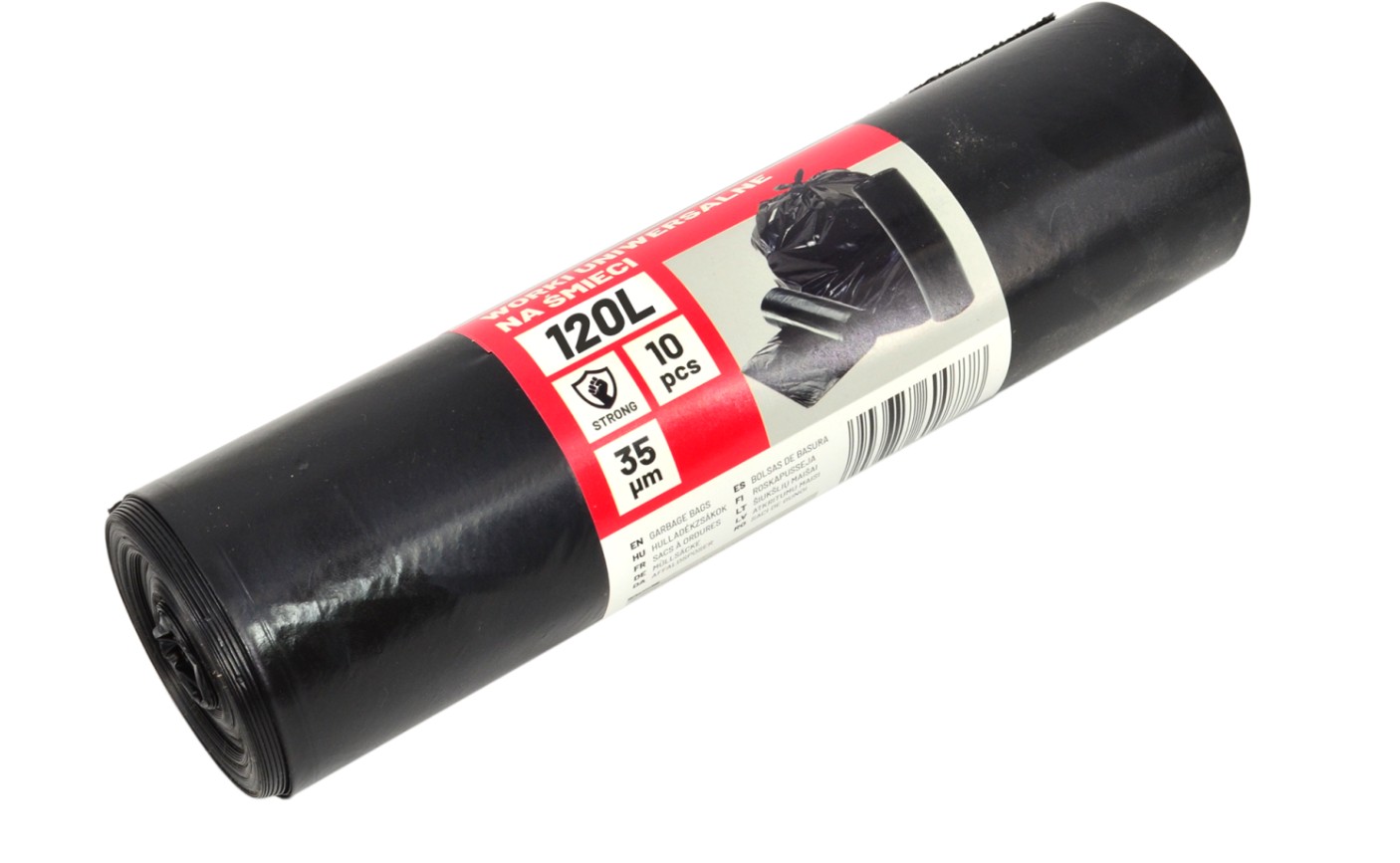 Jätesäkki AWTools AW23603; 120 l; 35 µm; 10 kpl.