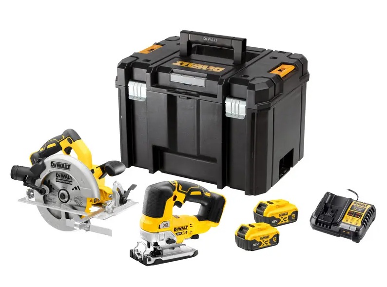 Akkukonesarja DeWalt DCK2012P2T-QW; 18 V; 184 mm; 135 mm; 2x5,0 Ah akku