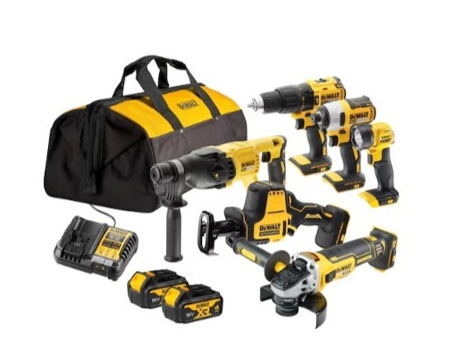 Akkukonesarja DeWalt DCK607M2-QW; 18 V; 2x4,0 Ah akku