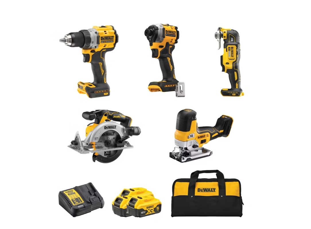 Akkukonesarja DeWalt DCK502P3-QW; 18 V; 90 Nm; 208 Nm; 165 mm; 3x5,0 Ah akku