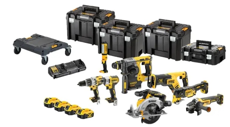 Akkukonesarja DeWalt DCK853P4T-QW; 18 V; 4x5,0 Ah akku
