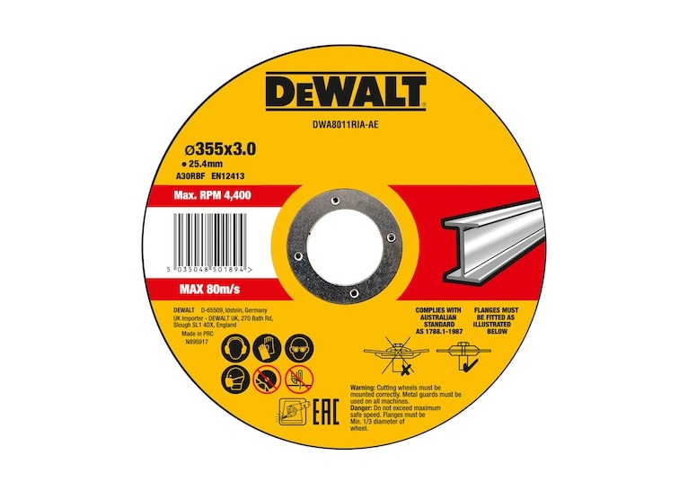 Hiova katkaisulaikka DeWalt DWA8011RIA-AE; 355 mm; 25,4 mm; 3 mm