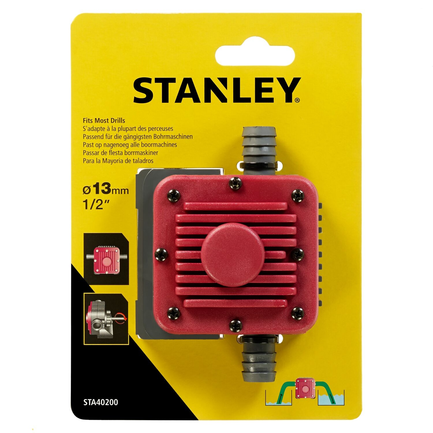 Porakonepumppu Stanley STA40200-XJ; 1200 l/h; 6 mm; 1/2''
