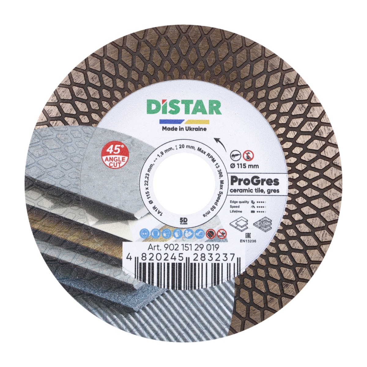 Timanttilaikka DISTAR PRO Gres; 115x1,9x22,23 mm