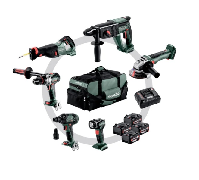 Työkalusarja  Metabo 685211000; 18 V; 4x4,0 Ah akku