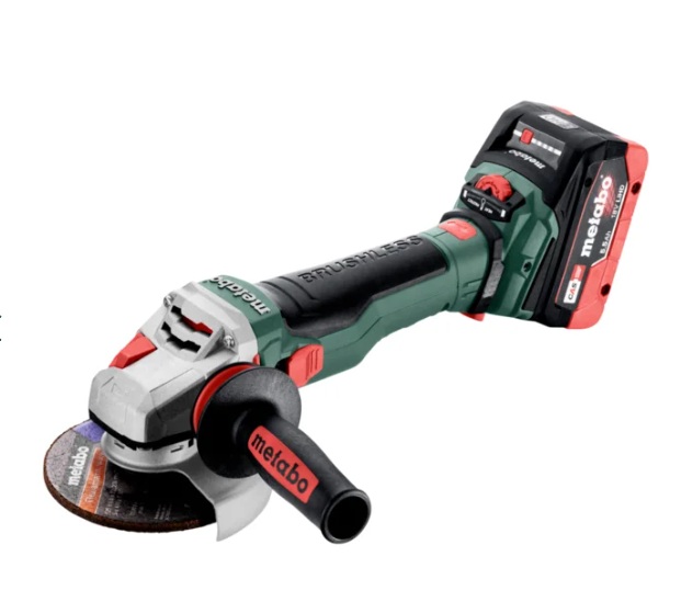 Akkukäyttöinen kulmahiomakone Metabo WVB 18 LTX BL 15-125 Quick; 18 V; 125 mm; 2x5,5 Ah akku