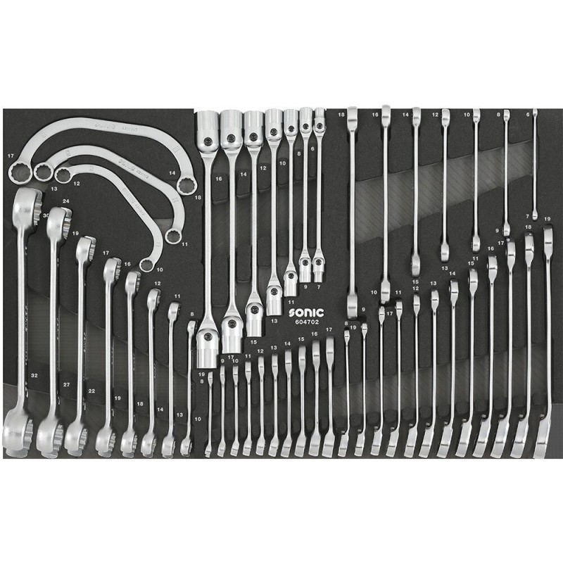 Kiintoavainsarja Sonic Equipment 604702; 47 kpl.