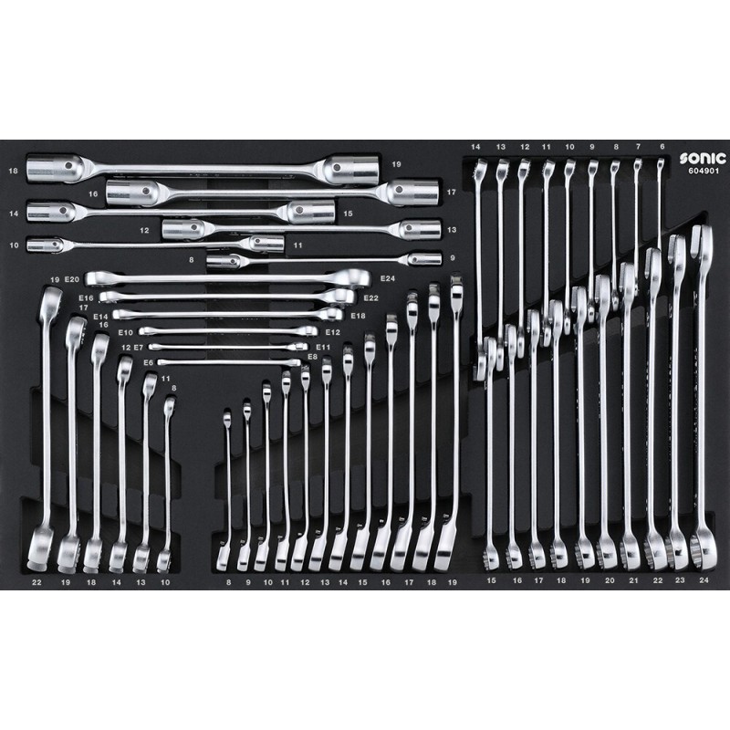 Hylsyavainsarja  Sonic Equipment 604901; SFS; 49 kpl.