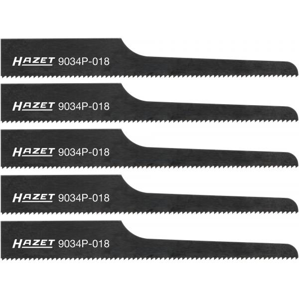 Puukkosahanterä Hazet 9034P-024/5; 93 mm; 24 TPI; 5 kpl.