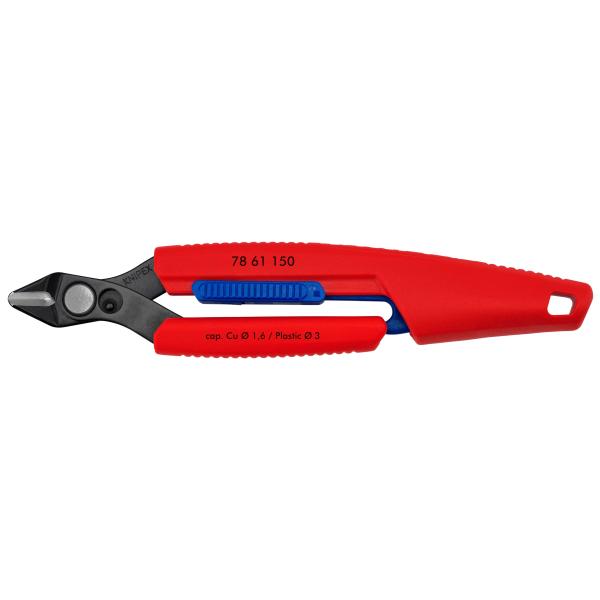 Tarkkuusleikku pihdit Knipex 7861150SB; 150 mm; 1,6 mm; 4 mm²