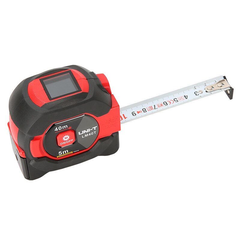 Nauhamitta laserilla UNI-T LM40T; 40 m; 5 m