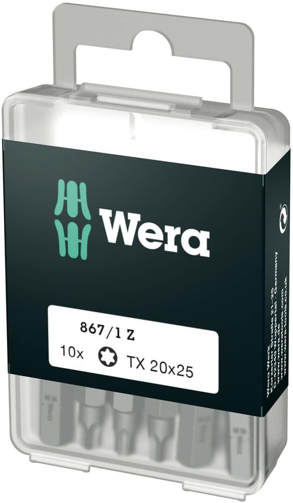 Urakärki Wera WE05072408001; 867/1; Torx; TX20x25 mm; 10 kpl.