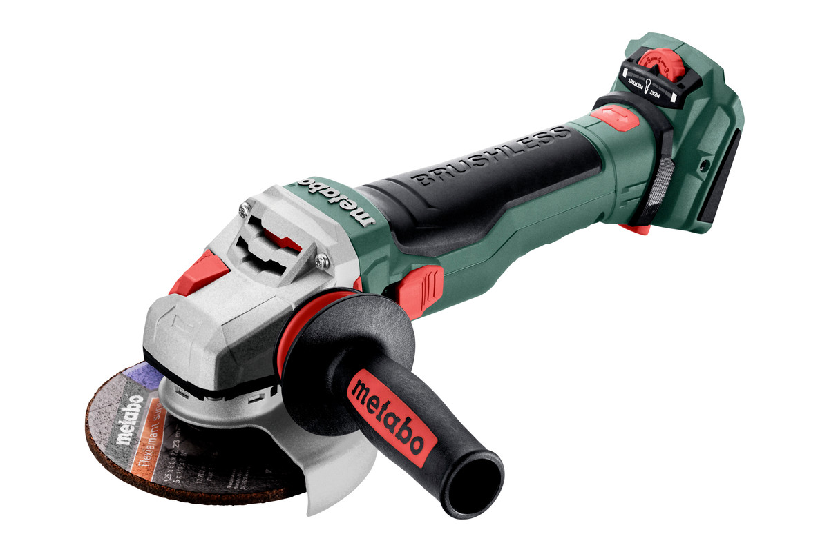 Akkukäyttöinen kulmahiomakone Metabo WVB 18 LTX BL 15-125 Quick; 18 V (ilman akkua ja laturia)
