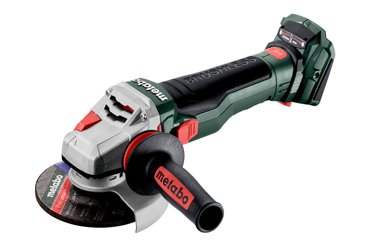 Akkukäyttöinen kulmahiomakone Metabo WB 18 LTX BL 15-125 Quick; 18 V; 125 mm (ilman akkua ja laturia)