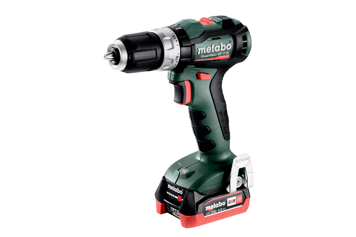 Iskupora / ruuvinväännin Metabo PowerMaxx SB 12 BL; 12 V; 2x4 Ah  akku