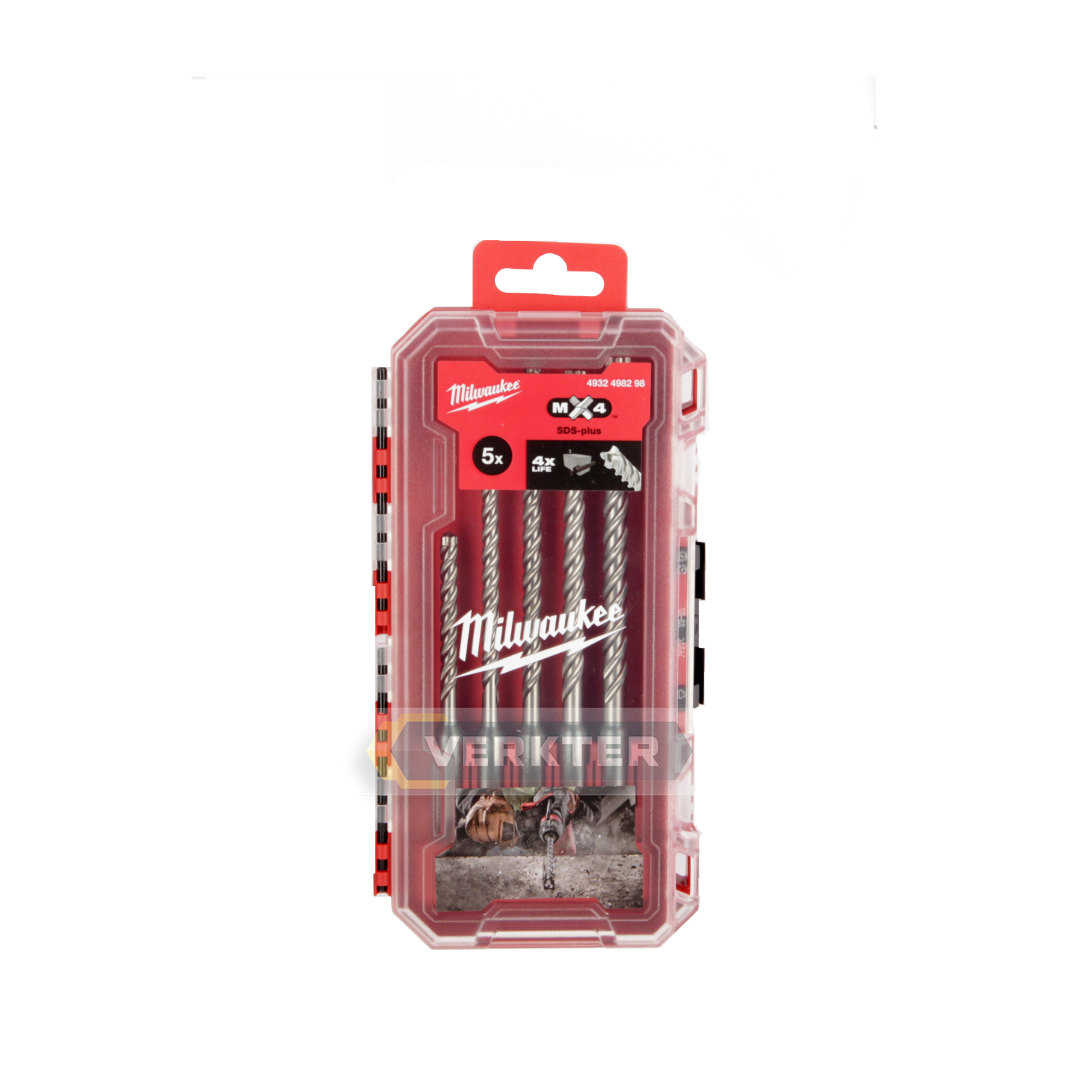 Poranteräsarja Milwaukee 4932498298; SDS-Plus; MX4; 5 kpl.
