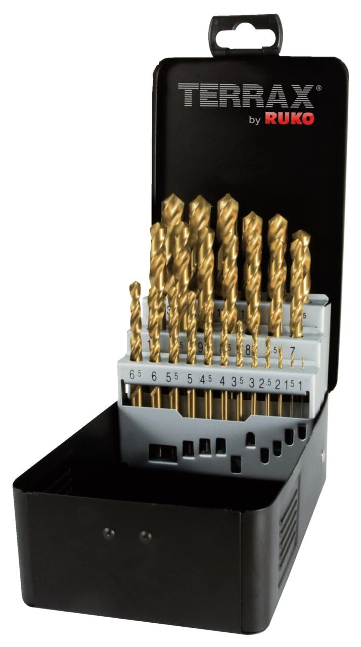 Metalliporanteräsarja  Ruko A250215T; HSS Tin; 1-13 mm; 25 kpl.