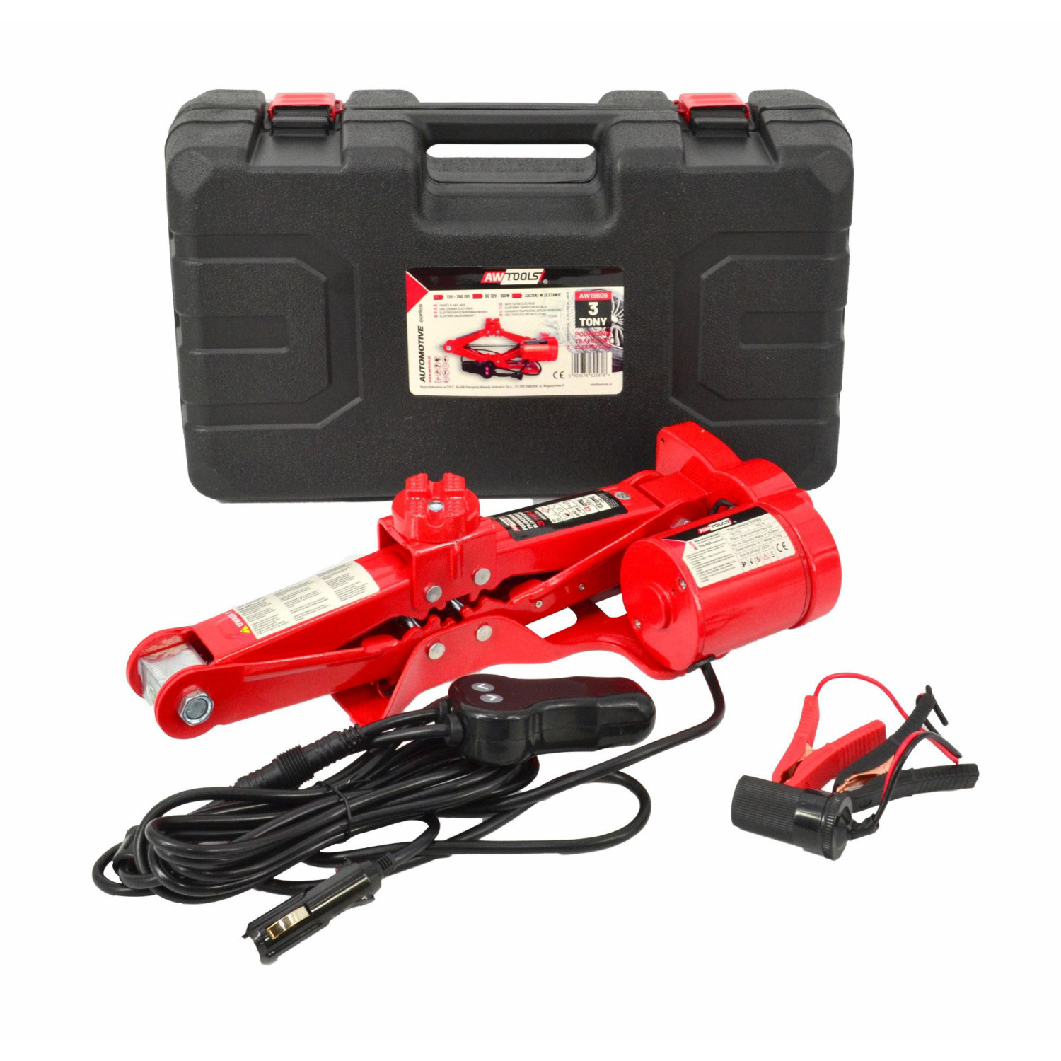 Sähköinen auton tunkki AWTools AW19809; 12 V; 120-350 mm