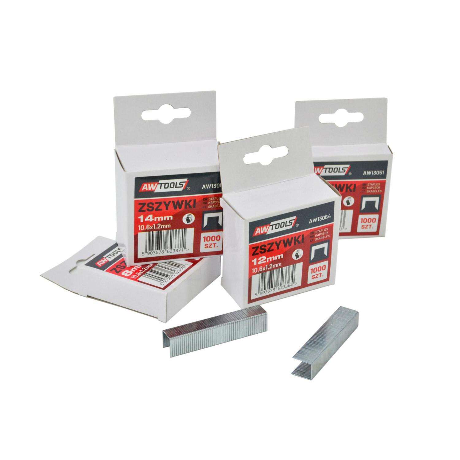 Niitit AWTools AW13055; 14x10,6 mm; 1000 kpl.