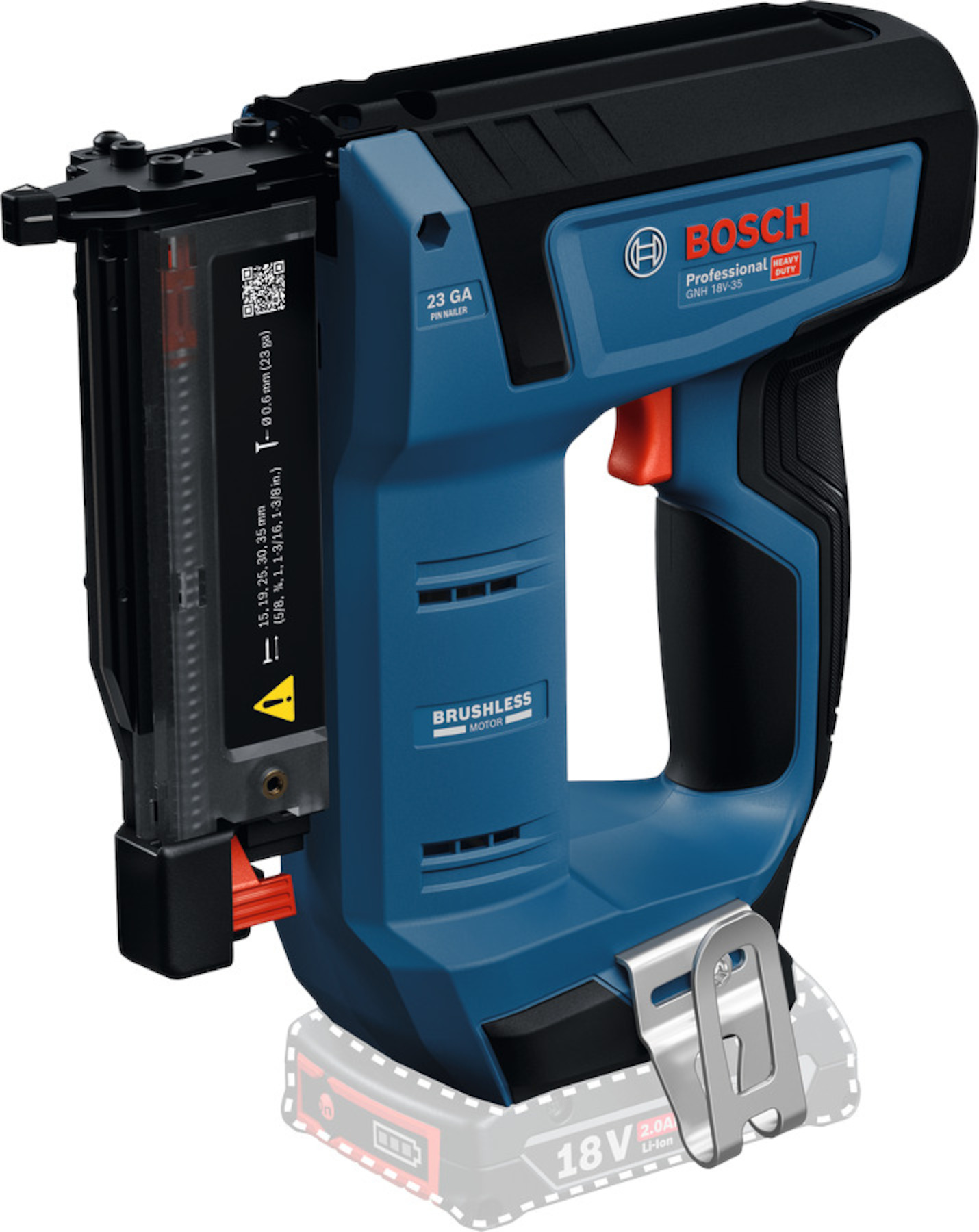 Akkusinkiläpistooli Bosch GNH 18V-35; 18 V (ilman akkua ja laturia)