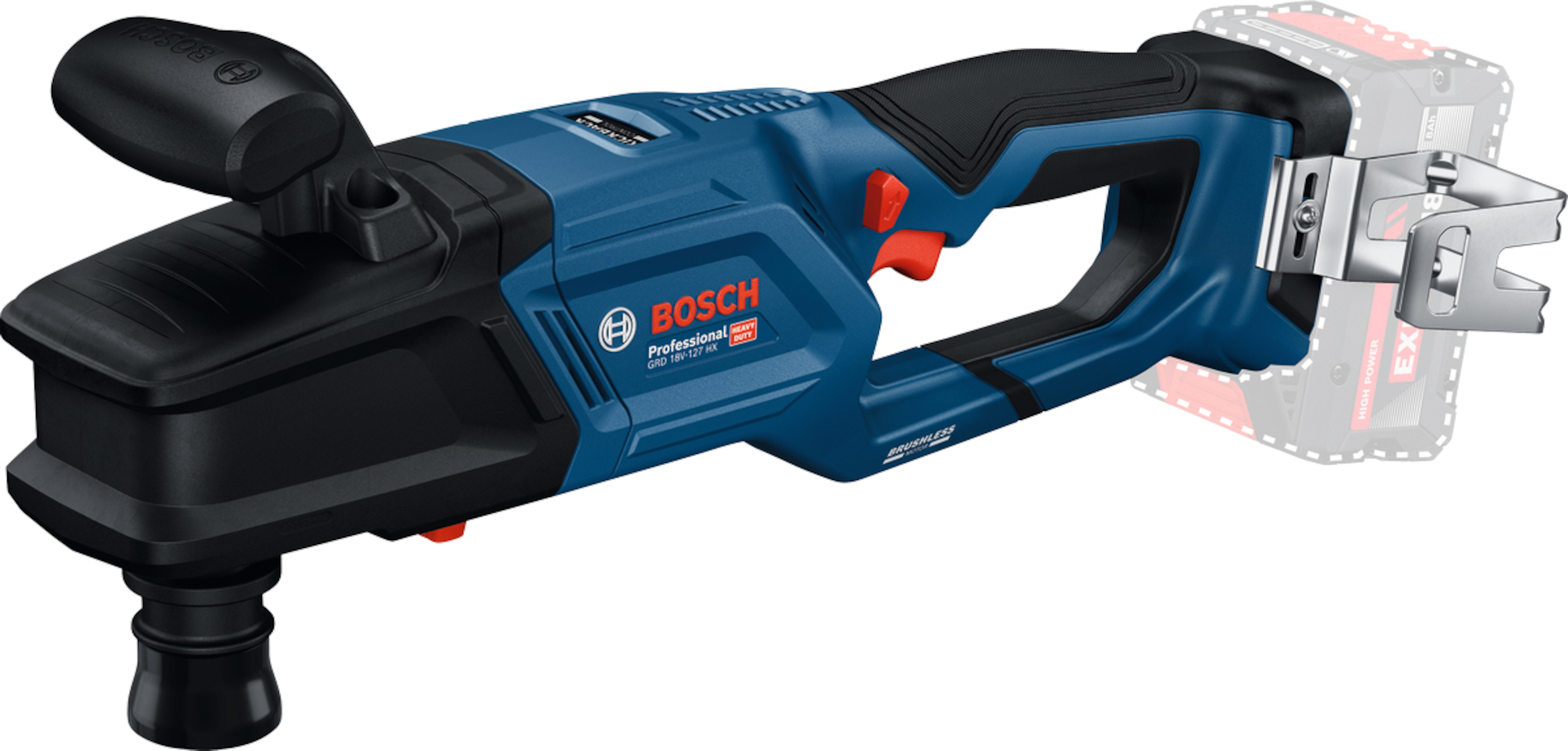 Kulmaporakone Bosch GRD 18V-127 HX; 18 V (ilman akkua ja laturia)