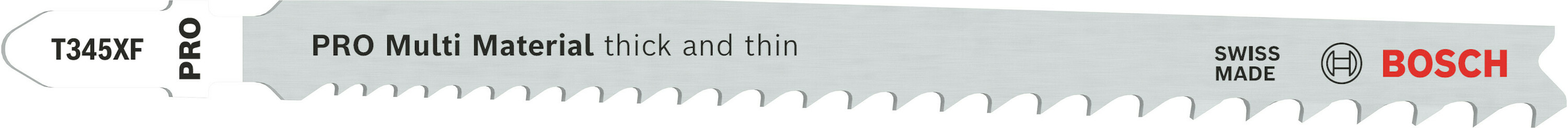 Pistosahanterä Bosch PRO; Multi Material T345XF; 132 mm; 2 kpl.