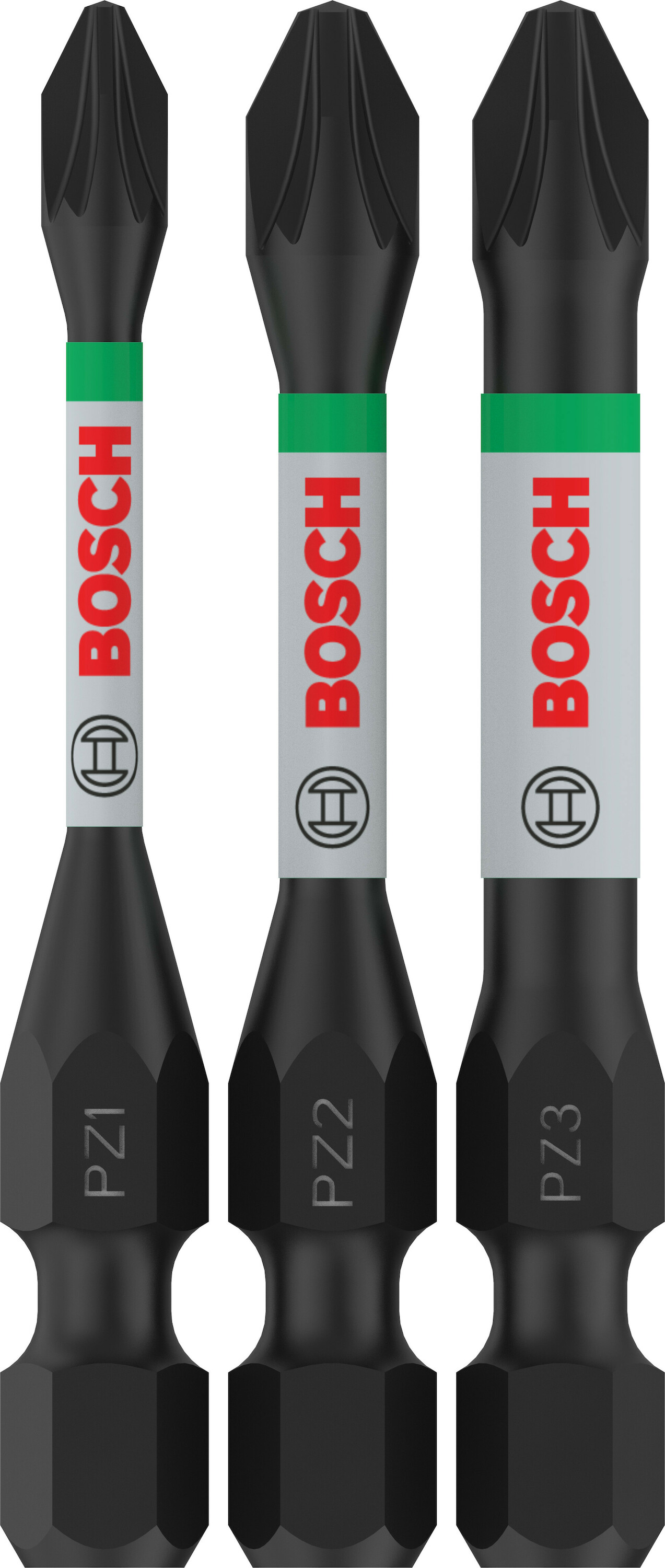 Kärkisarja iskevälle ruuvinvääntimelle Bosch PRO; PZ1; PZ2; PZ3; 55 mm; 3 kpl.